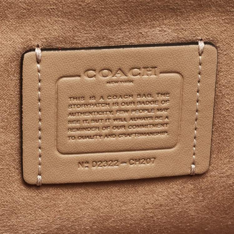 Pre Owned Coach Two Tone Blue Leather Grace Shoulder Bag