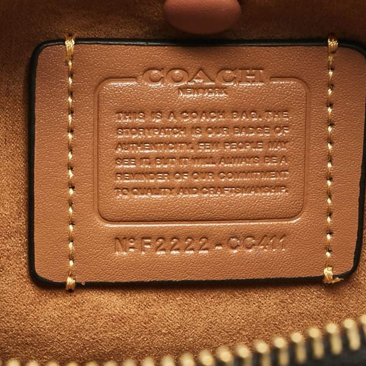 Pre Owned Coach Black Leather Revel Satchel