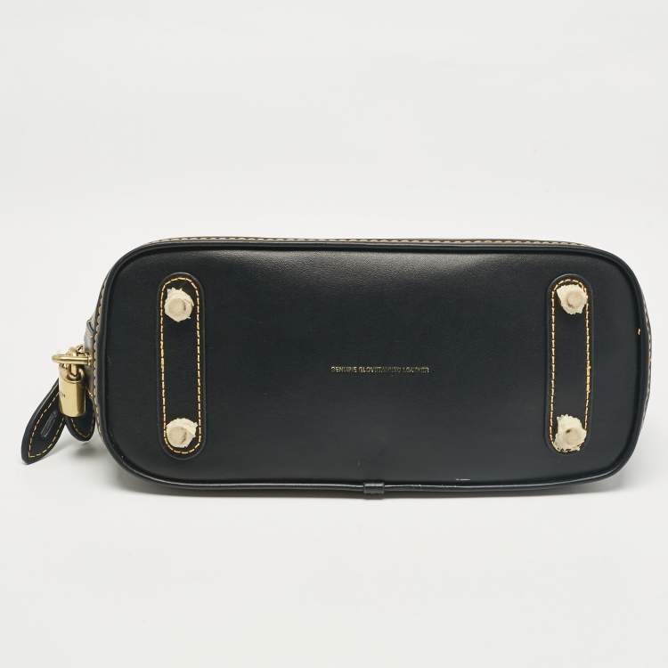 Pre Owned Coach Black Leather Revel Satchel