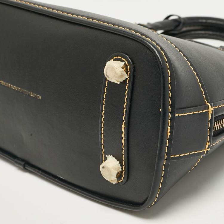 Pre Owned Coach Black Leather Revel Satchel