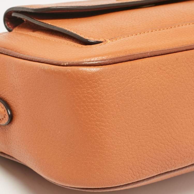 Pre Owned Coach Brick Brown Leather Willow Camera Bag