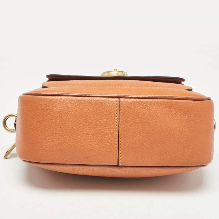 Pre Owned Coach Brick Brown Leather Willow Camera Bag