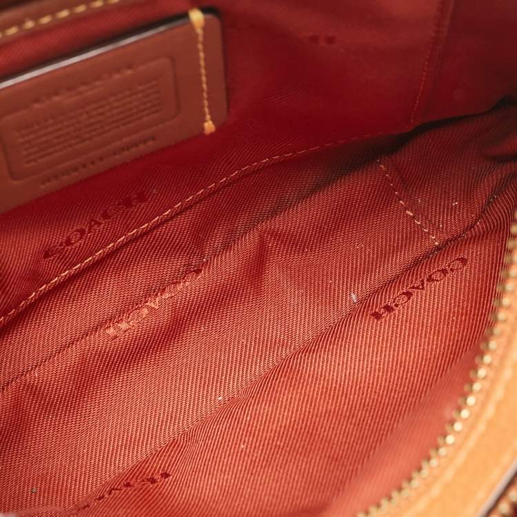 Pre Owned Coach Brick Brown Leather Willow Camera Bag