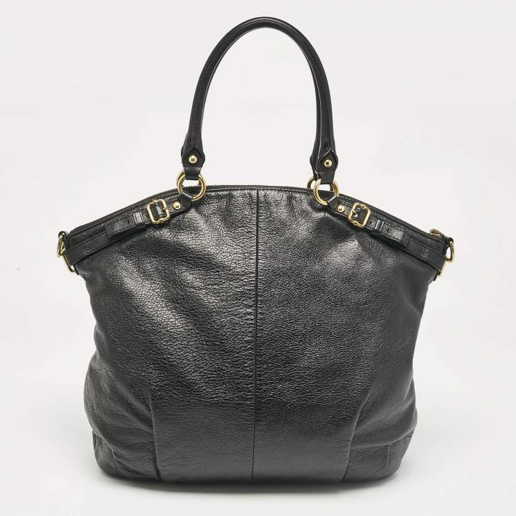 Pre Owned Coach Black Leather Sophia Madison Tote