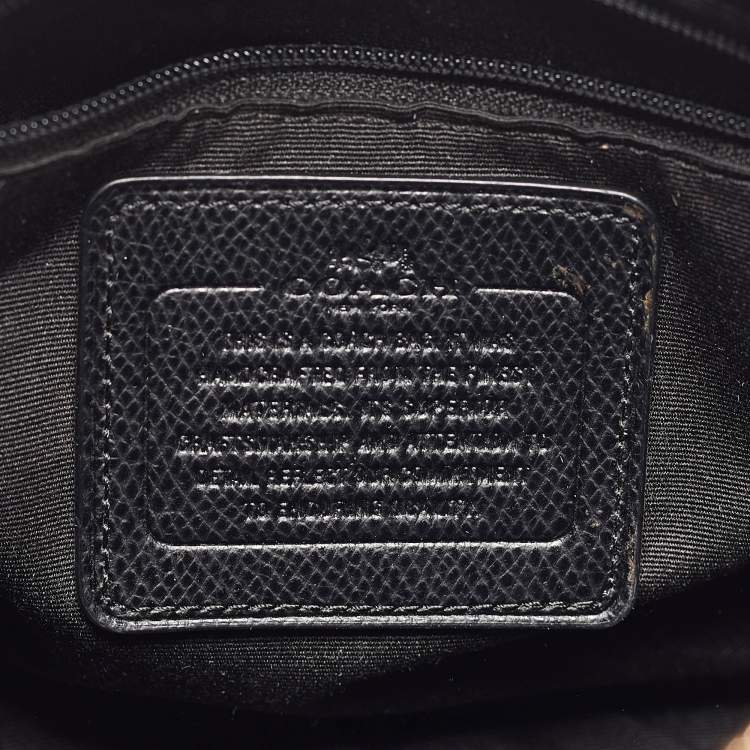 Pre Owned Coach Black Leather Mini Bennett Satchel