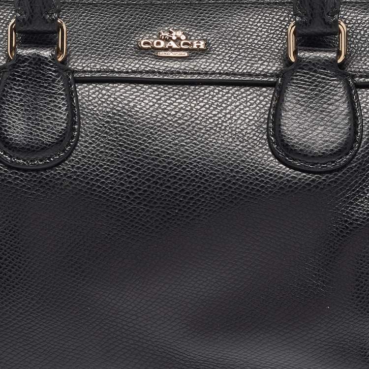 Pre Owned Coach Black Leather Mini Bennett Satchel