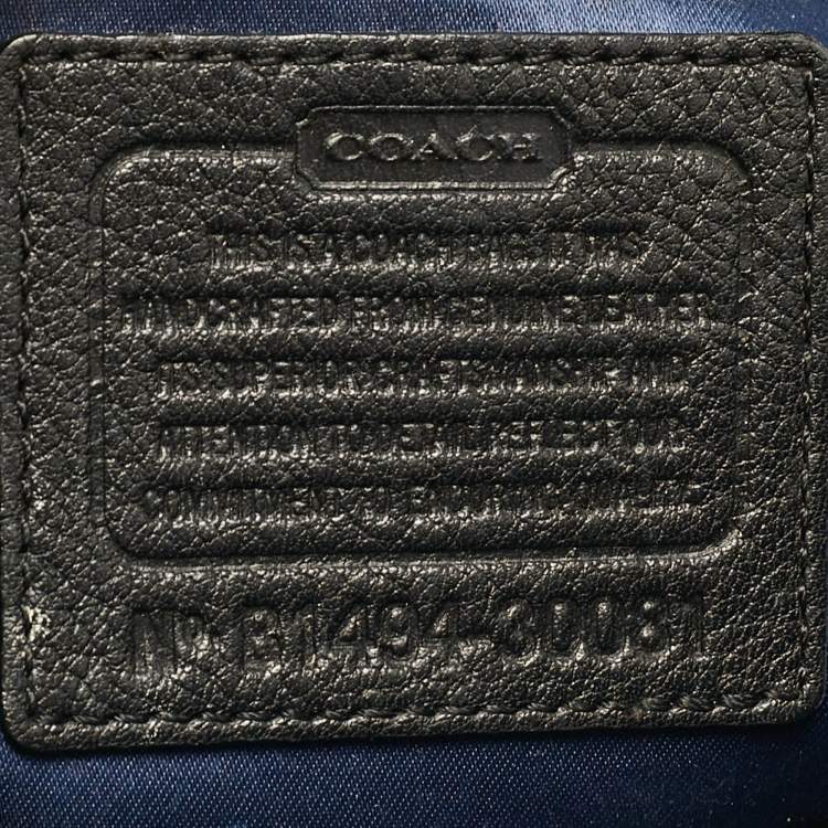 Pre Owned Coach Black Leather Madison Georgie Satchel