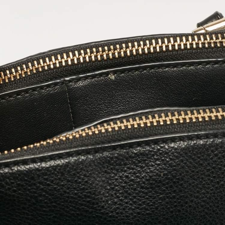 Pre Owned Coach Black Leather Madison Georgie Satchel