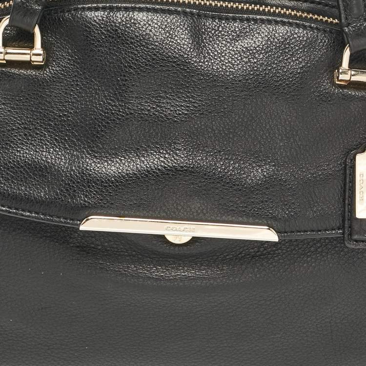 Pre Owned Coach Black Leather Madison Georgie Satchel