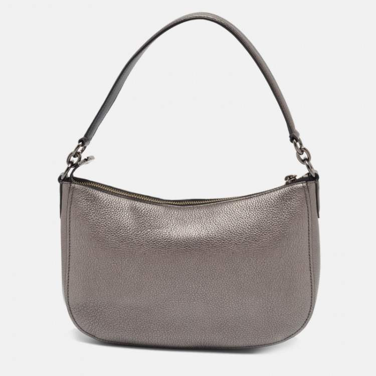 مملوكة مسبقًا Coach Metallic Leather Chelsea Hobo
