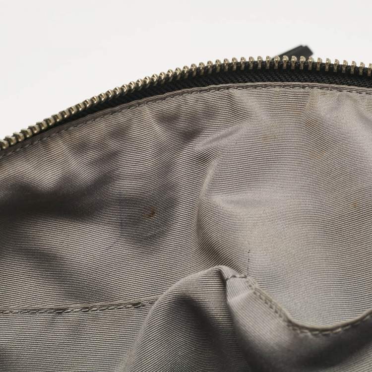 Pre Owned Coach Black Signature Canvas and Leather Legacy Haley Satchel