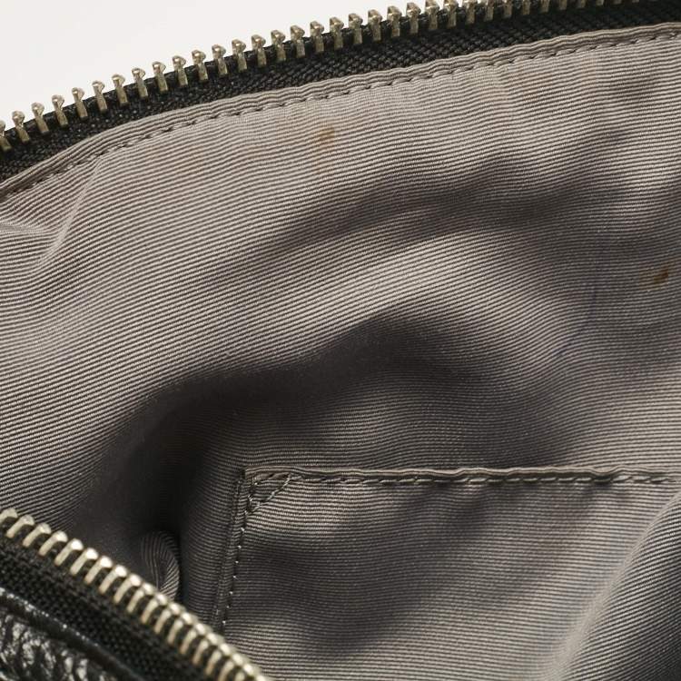 Pre Owned Coach Black Signature Canvas and Leather Legacy Haley Satchel