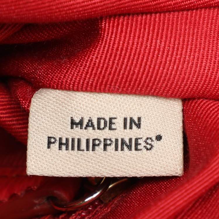 Pre Owned Coach Red Leather Christie Top Zip Satchel