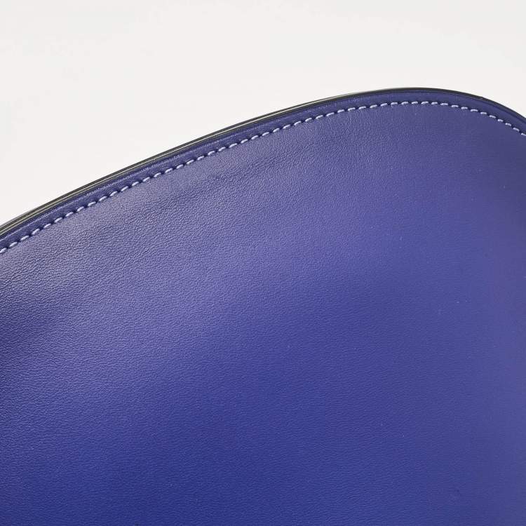 Pre Owned Coach Purple Leather Saddle 23 Crossbody Bag