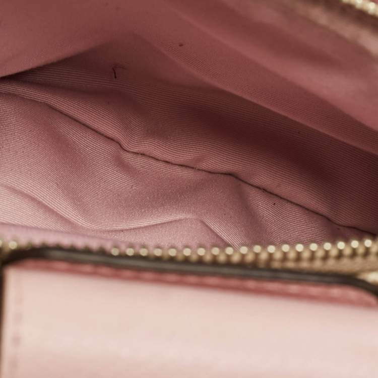 مملوكة مسبقًا Coach Pink/Beige Signature Coated Canvas Margot Carryall Satchel