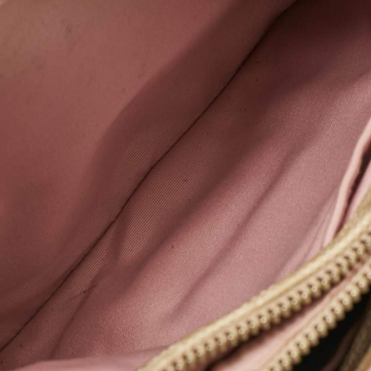 مملوكة مسبقًا Coach Pink/Beige Signature Coated Canvas Margot Carryall Satchel
