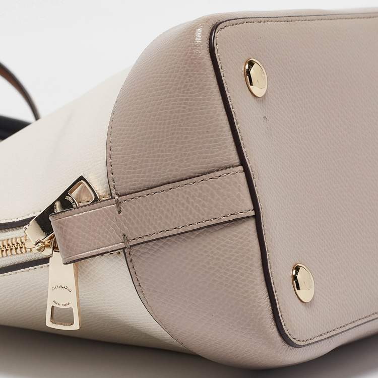 مملوكة مسبقًا Coach Tricolor Leather Sierra Satchel