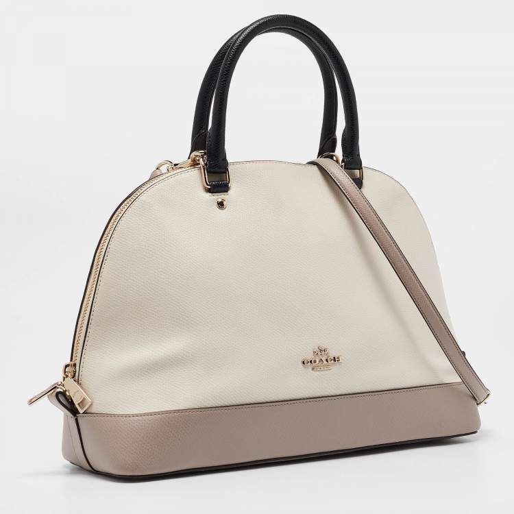 مملوكة مسبقًا Coach Tricolor Leather Sierra Satchel