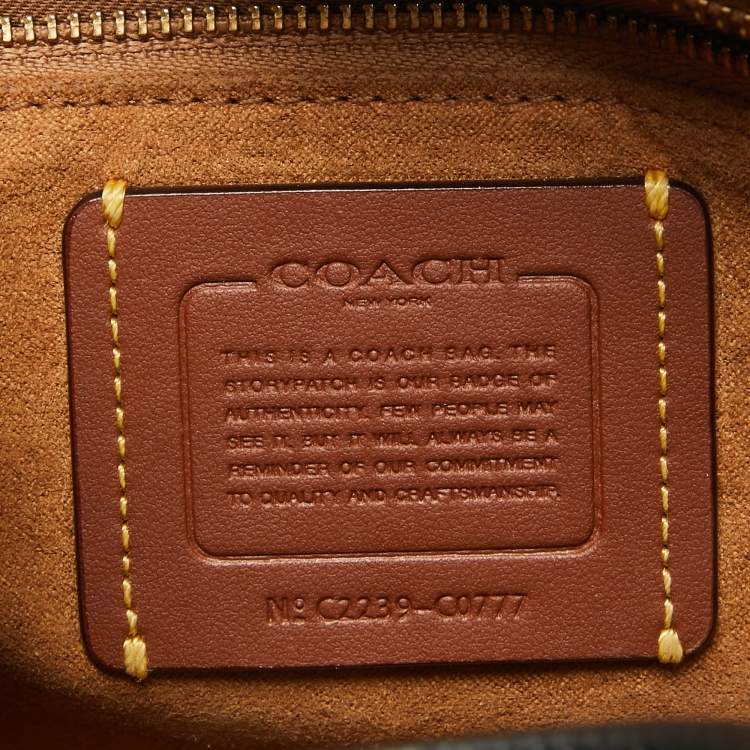 Pre Owned Coach Multicolor Leather Coach Badge Field 30 Tote