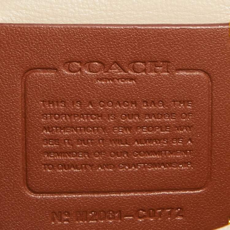 Pre Owned Coach Beige Leather Tabby Pillow 26 Shoulder Bag