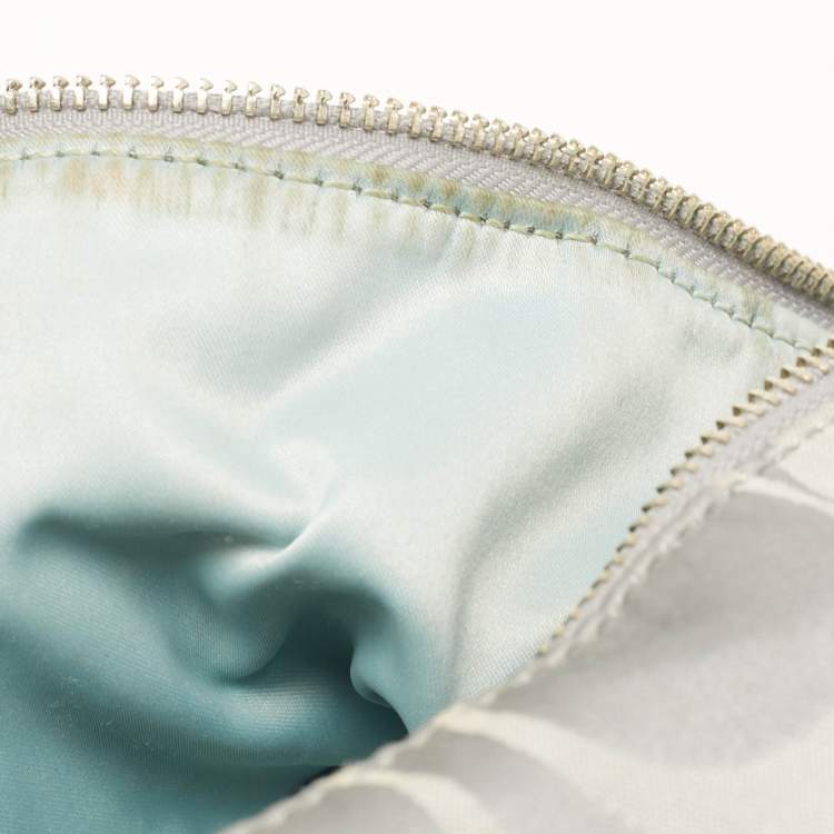 Pre Owned Coach Grey Signature Fabric and Leather Kristin Hobo