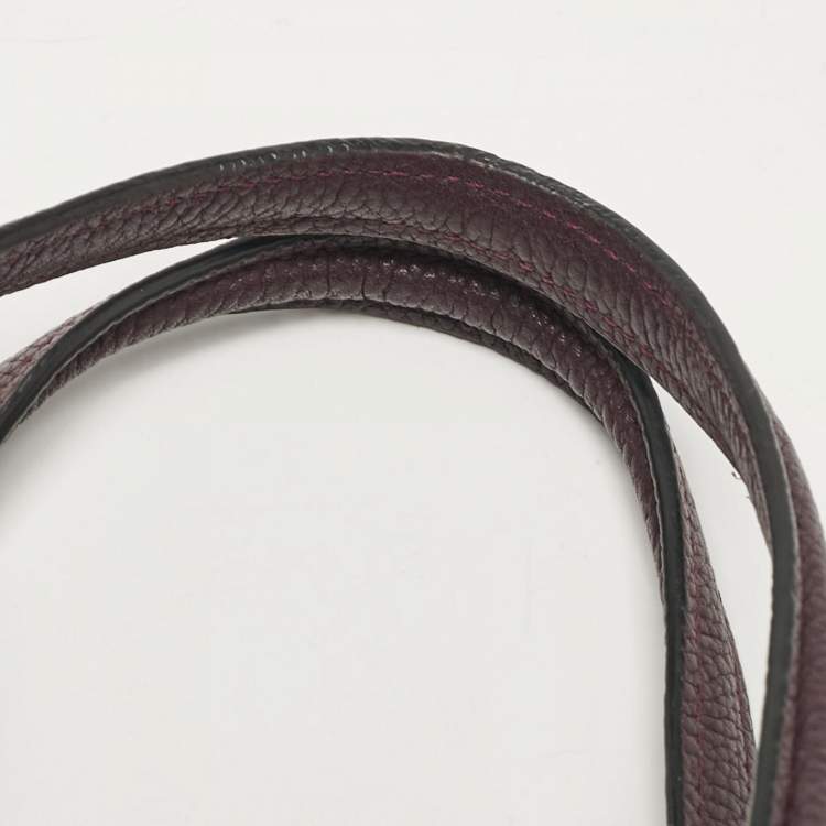 Pre Owned Coach Purple Pebbled Leather Prairie Satchel
