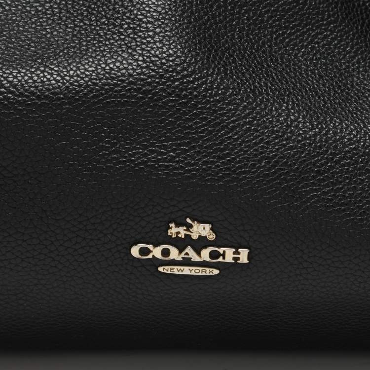 Pre Owned Coach Black Leather Edie 31 Satchel