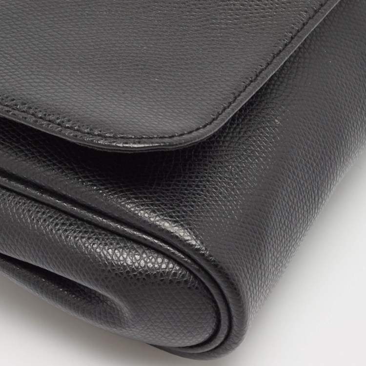 Pre Owned Coach Black Leather Crosstown Turnlock Crossbody Bag
