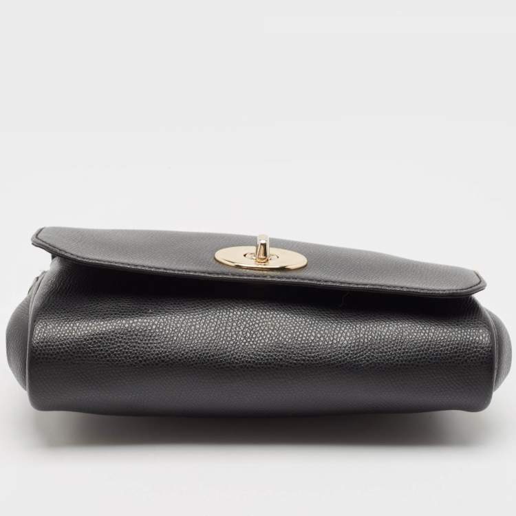 Pre Owned Coach Black Leather Crosstown Turnlock Crossbody Bag