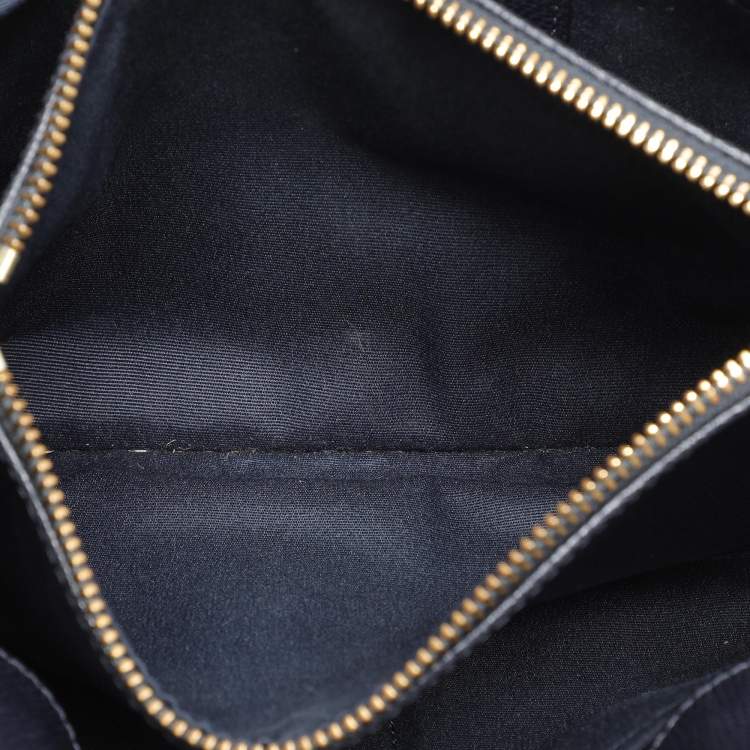 Pre Owned Coach Navy Blue Leather Margot Satchel