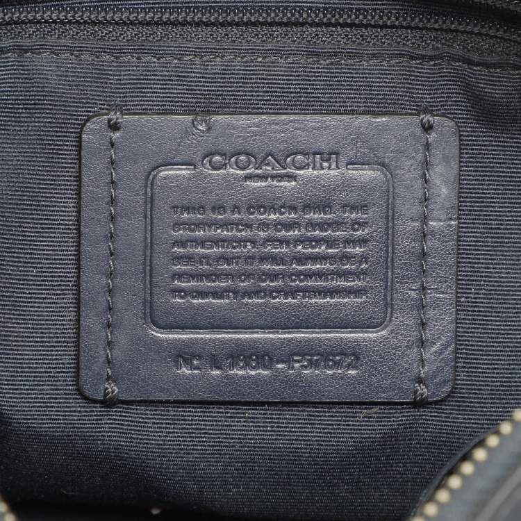 Pre Owned Coach Black Leather Mini Bennett Satchel