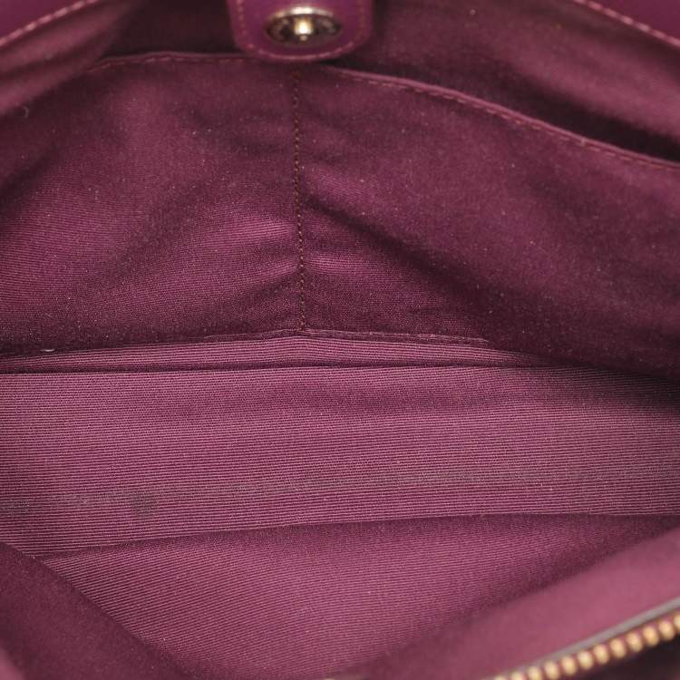 Pre Owned Coach Purple Leather Christie Carryall Tote