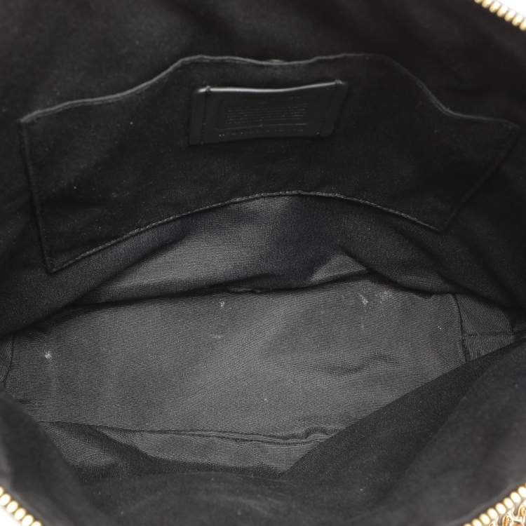 Pre Owned Coach Black Leather Crossbody Bag