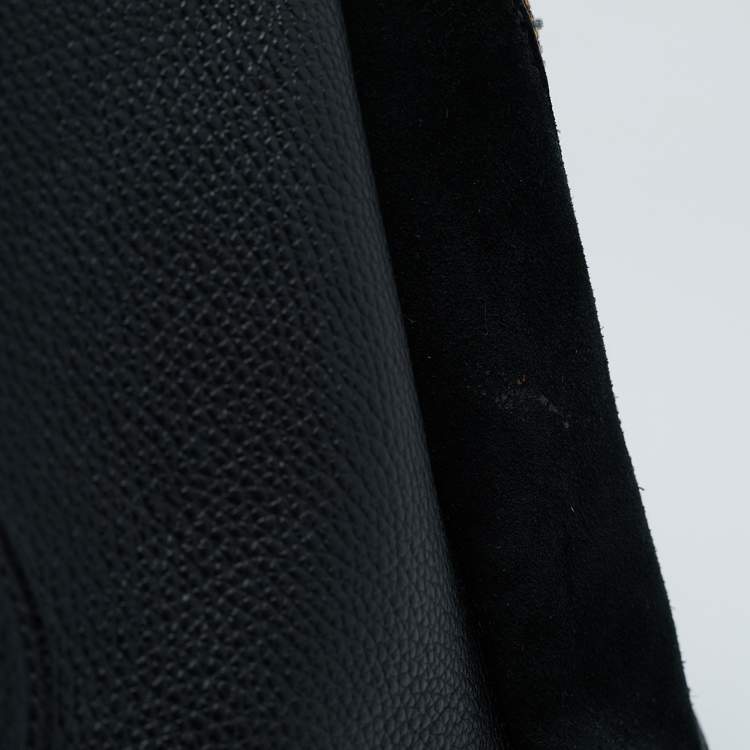 Pre Owned Coach Black Leather and Suede Lora Carryall Satchel