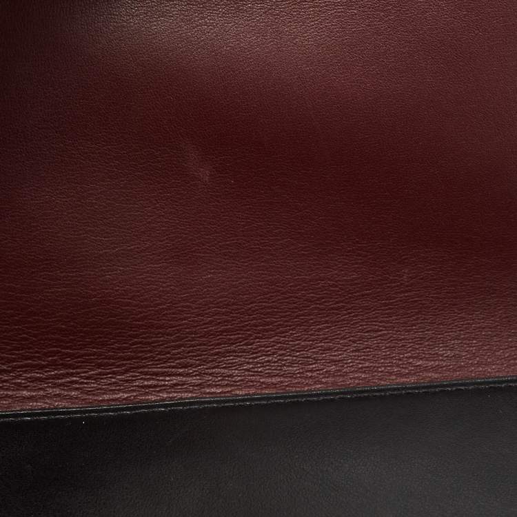 Pre Owned Coach Black Monogram Leather Dinky Crossbody Bag