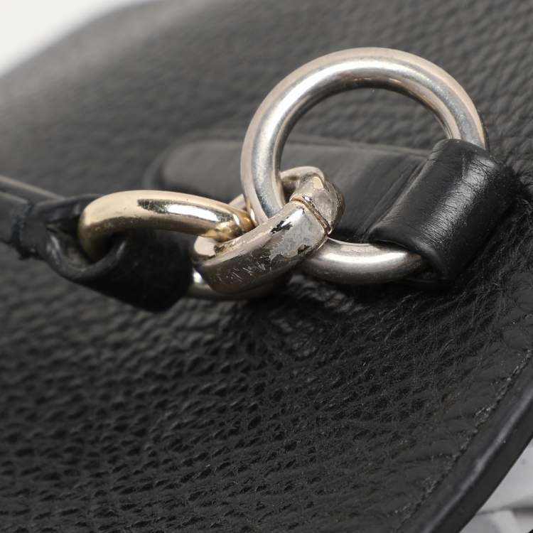 Pre Owned Coach Black Leather Christie Carryall Satchel