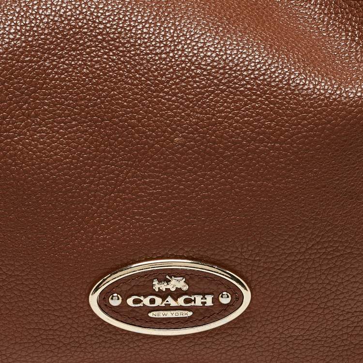Pre Owned Coach Brown Leather Edie Shoulder Bag