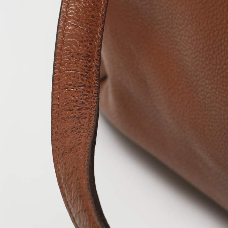 Pre Owned Coach Brown Leather Edie Shoulder Bag
