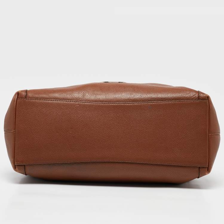 Pre Owned Coach Brown Leather Edie Shoulder Bag