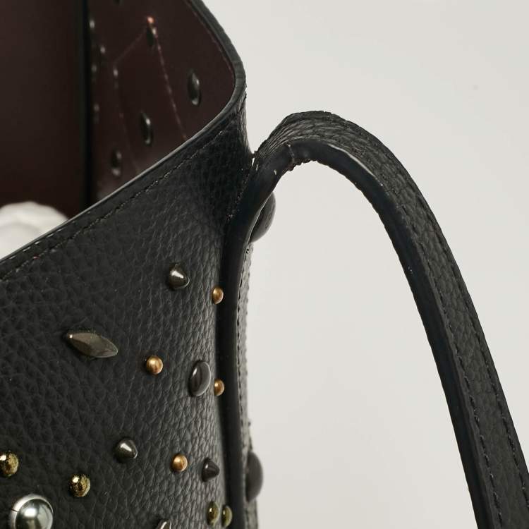 Pre Owned Coach Black Leather Upcrafted Market Tote