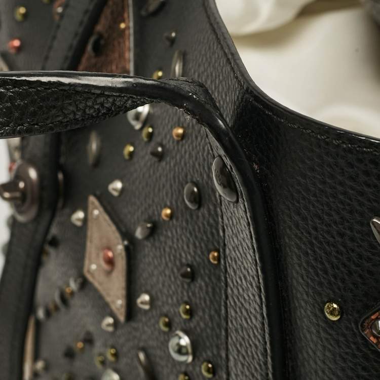 Pre Owned Coach Black Leather Upcrafted Market Tote