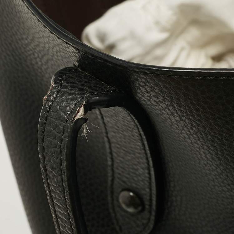 Pre Owned Coach Black Leather Upcrafted Market Tote