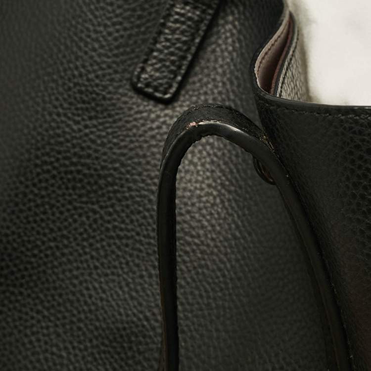 Pre Owned Coach Black Leather Upcrafted Market Tote