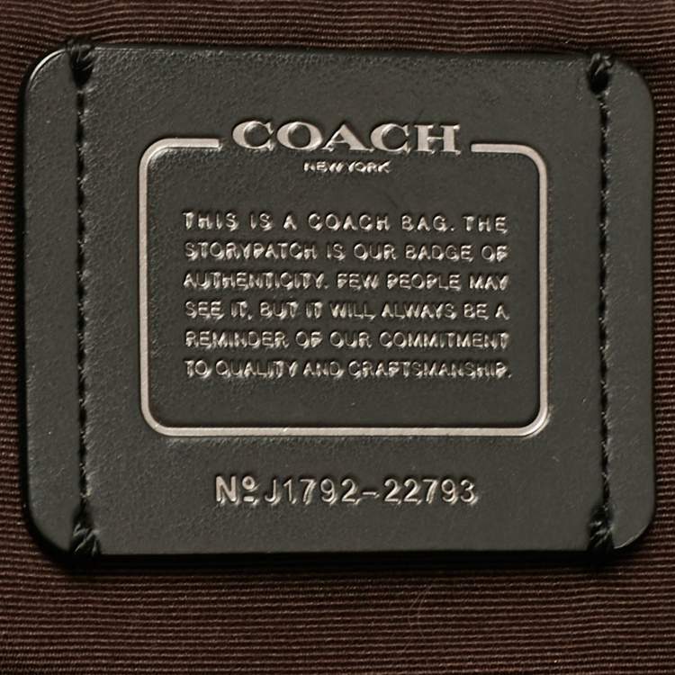 Pre Owned Coach Black Leather Upcrafted Market Tote