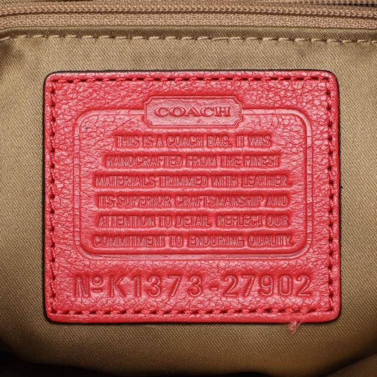 Pre Owned Coach Beige Coach Op Art Canvas and Leather Madison Phoebe Shoulder Bag