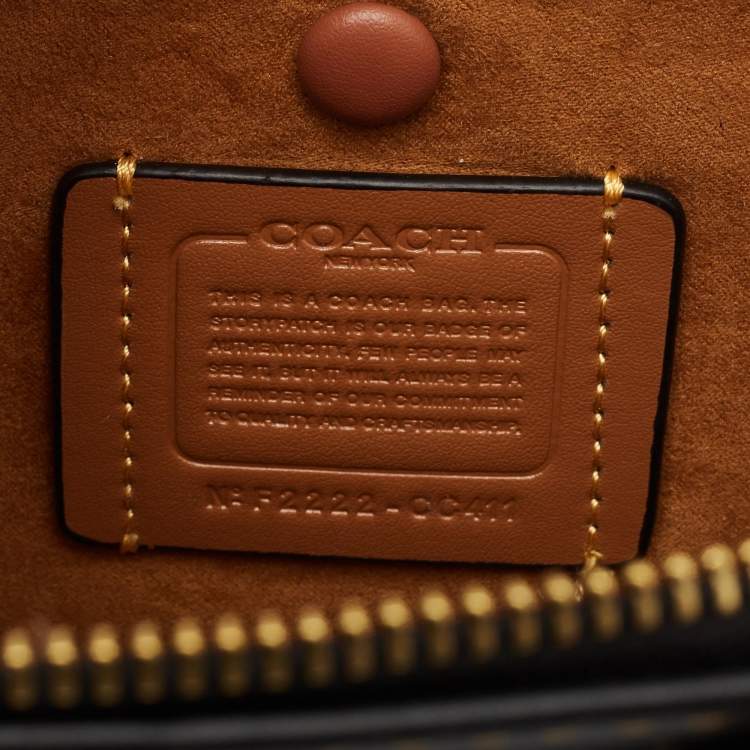 Pre Owned Coach Black Leather Revel Satchel