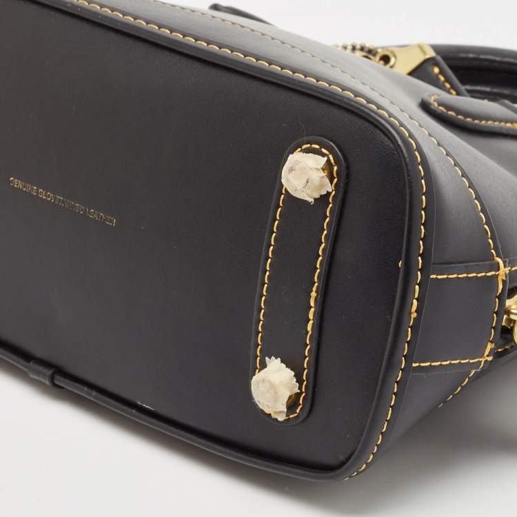 Pre Owned Coach Black Leather Revel Satchel