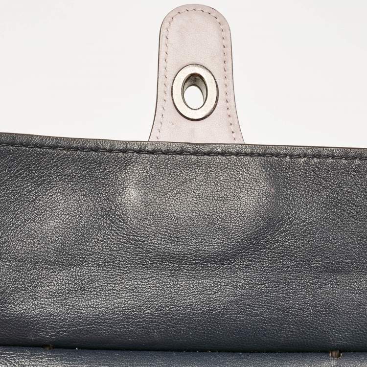 Pre Owned Coach Purple/Beige Signature Coated Canvas and Leather Willis Top Handle Bag