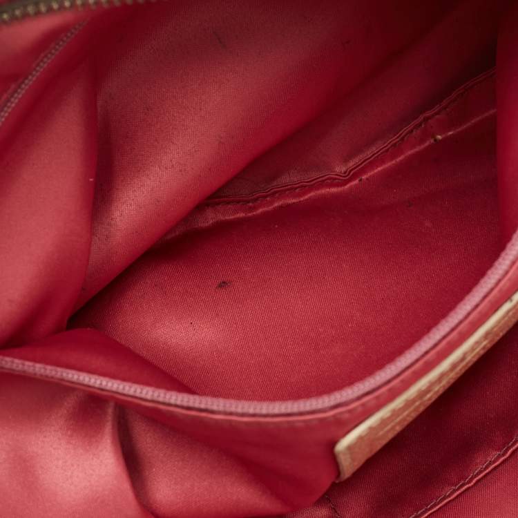 Pre Owned Coach Multicolor Op Art Satin and Leather Side Pocket Tote
