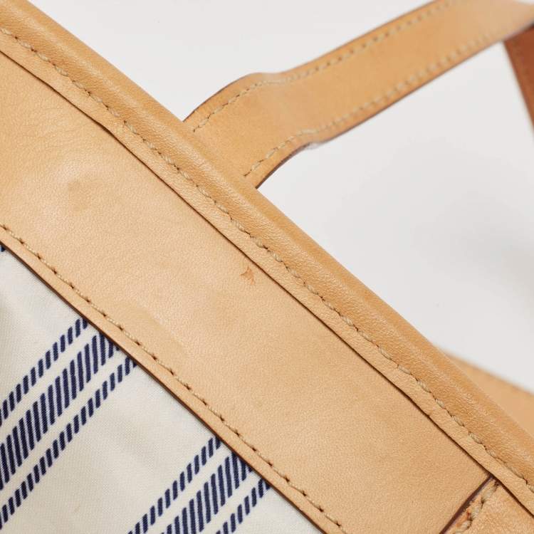Pre Owned Coach Pink/Beige Canvas and Leather Hamptons Archive 10th Anniversary Tote
